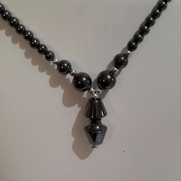 Hematite Necklace set of two - Picture 3 of 8